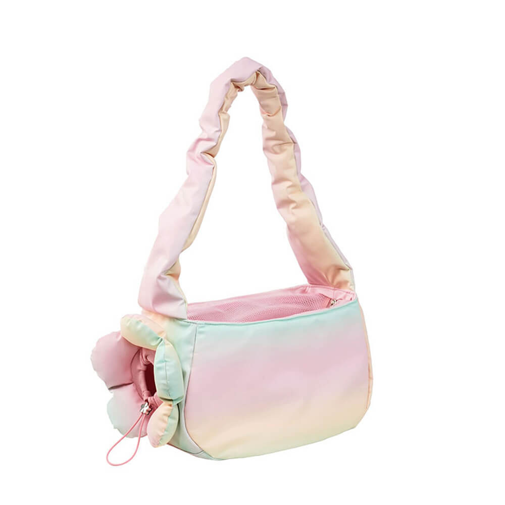 Colourful Fashion PU Leather Waterproof Portable Pet Carrier Bag