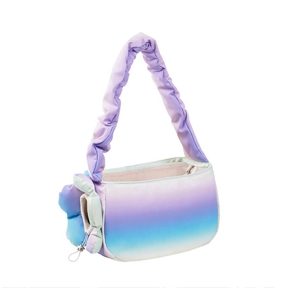 Colourful Fashion PU Leather Waterproof Portable Pet Carrier Bag