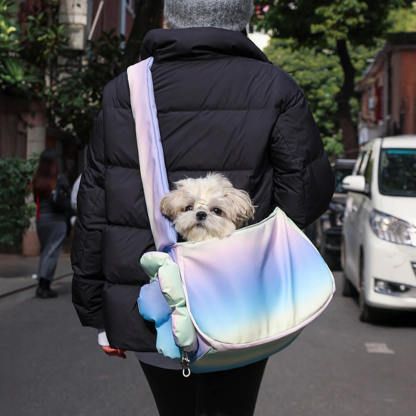 Colourful Fashion PU Leather Waterproof Portable Pet Carrier Bag