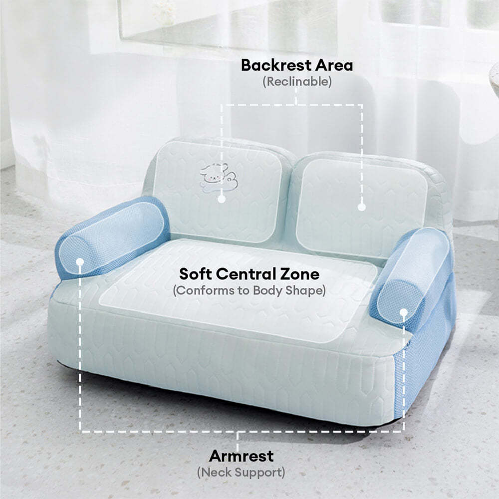Cooling Breathable Latex Fabric Comfortable Neck Support Dog Sofa Bed