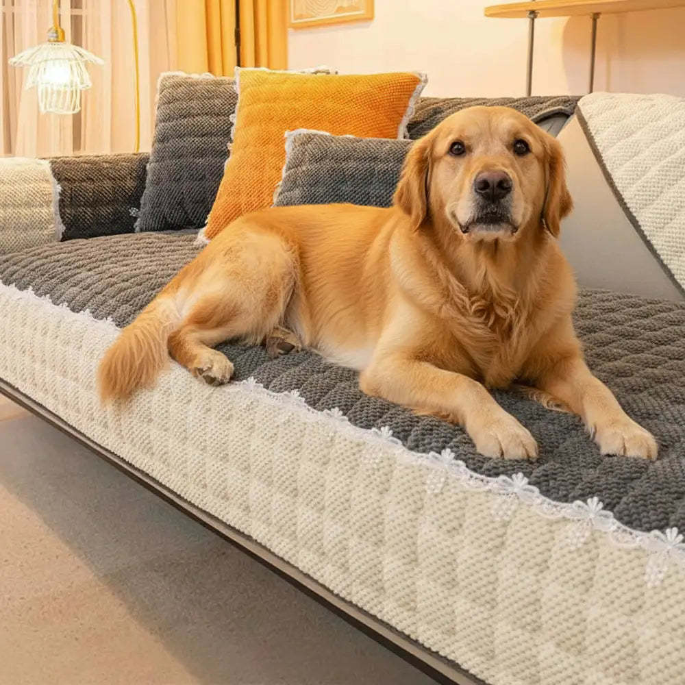 Corduroy Warm Scratch Resistant Sofa Protective Sofa Cover