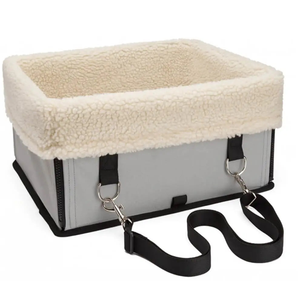 Cosy Foldable Booster Dog Car Seat with Washable Lining for Small Pets Travel Safety