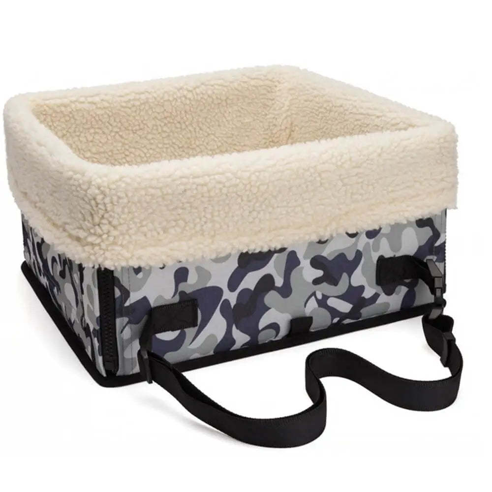 Cosy Foldable Booster Dog Car Seat with Washable Lining for Small Pets Travel Safety