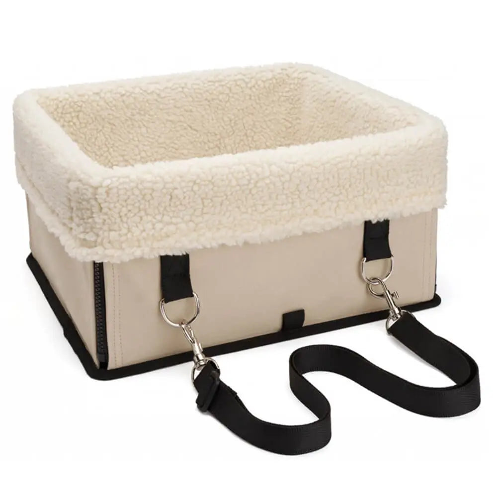 Cosy Foldable Booster Dog Car Seat with Washable Lining for Small Pets Travel Safety