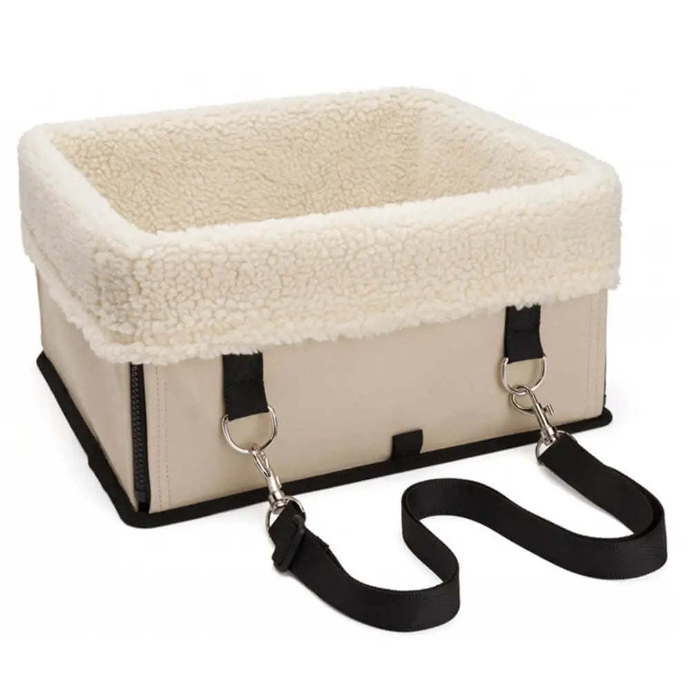 Cosy Foldable Booster Dog Car Seat with Washable Lining for Small Pets Travel Safety