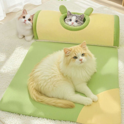 Cosy Spacious Play and Sleep Cat Tunnel Bed