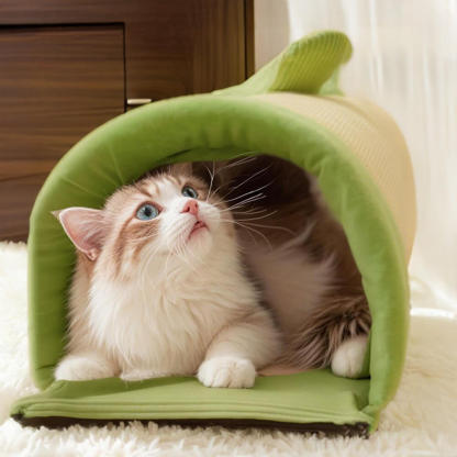 Cosy Spacious Play and Sleep Cat Tunnel Bed