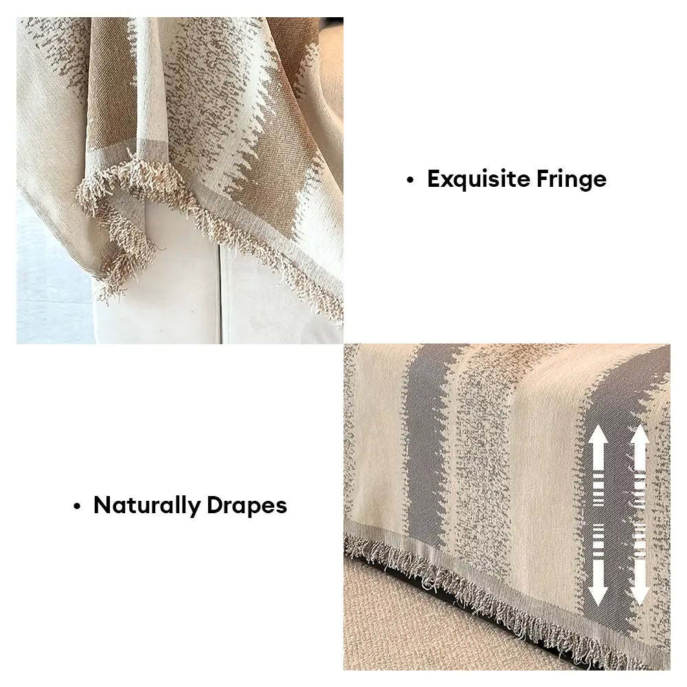 Fashion Striped Chenille Scratch-Resistant Sofa Protection Sofa Cover