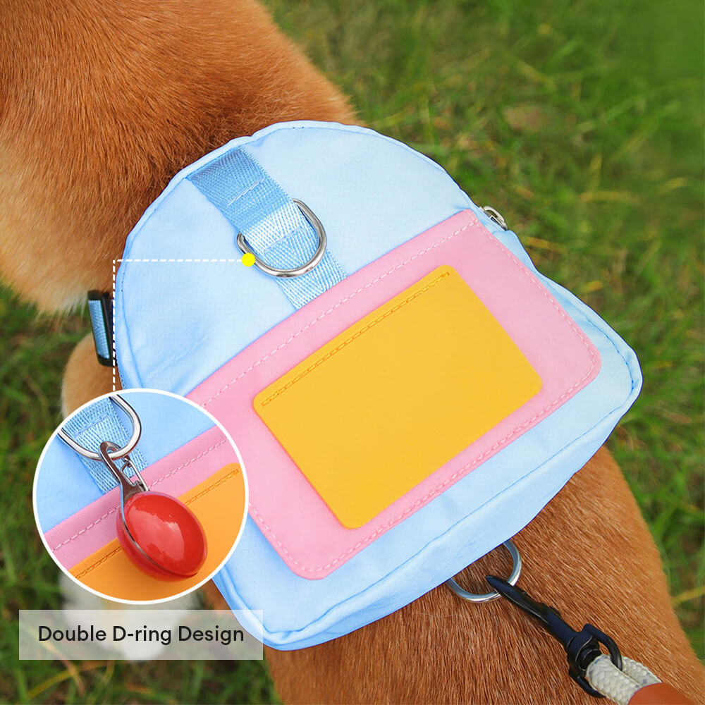Fashionable Lead-Compatible Outdoor Adventure Pet Backpack