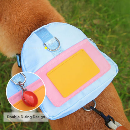 Fashionable Lead-Compatible Outdoor Adventure Pet Backpack