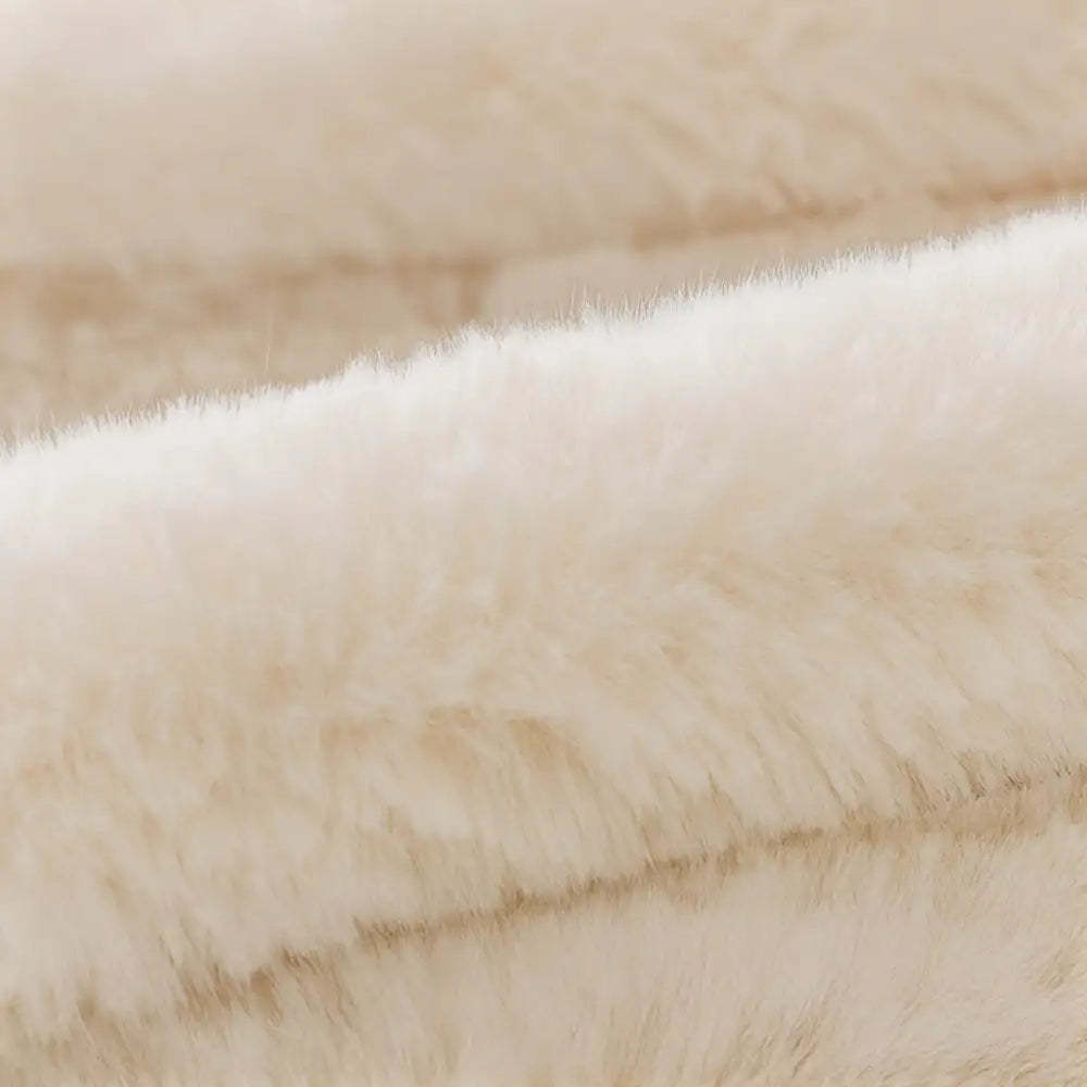 Fluffy Comfort Plush Furniture Protection Decorative Sofa Cover