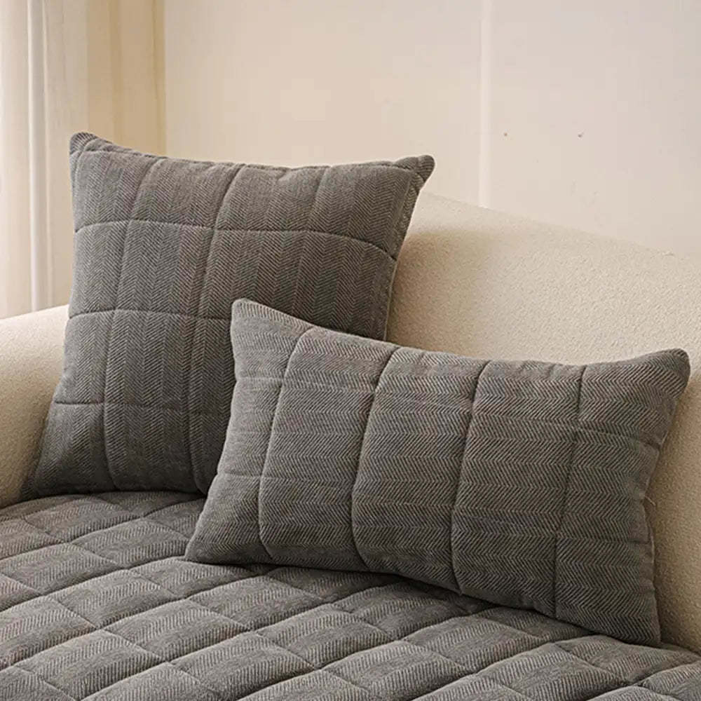 Herringbone Chenille Elegant Breathable Sofa Decoration Non-slip Sofa Cover