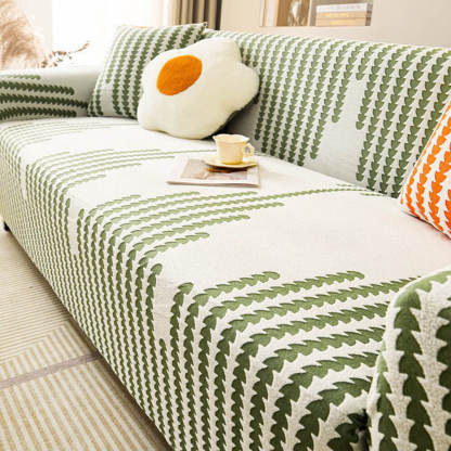 Herringbone Cosy Full-Wrap Stretch Magic Sofa Cover