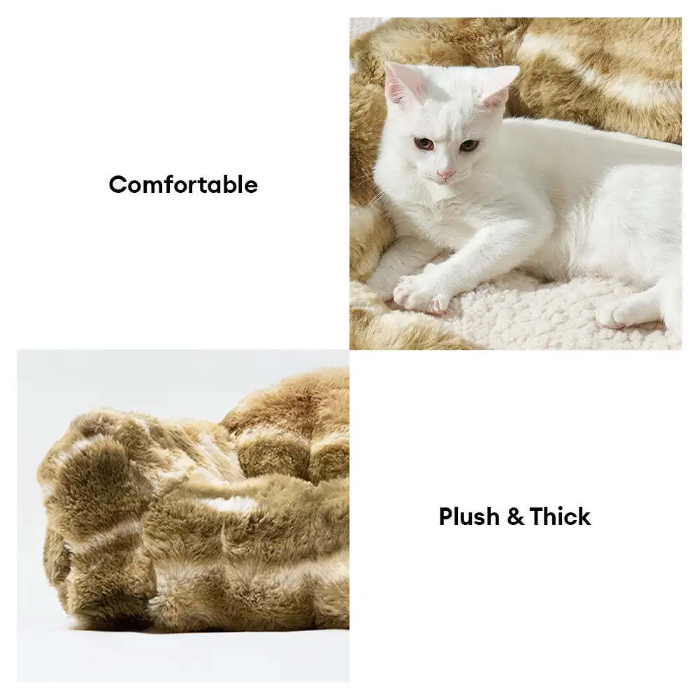 Jungle Secret Tie-Dye Plush Cosy Dog And Cat Sofa Bed