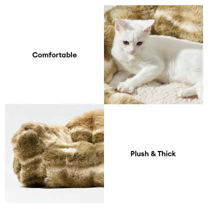 Jungle Secret Tie-Dye Plush Cosy Dog And Cat Sofa Bed