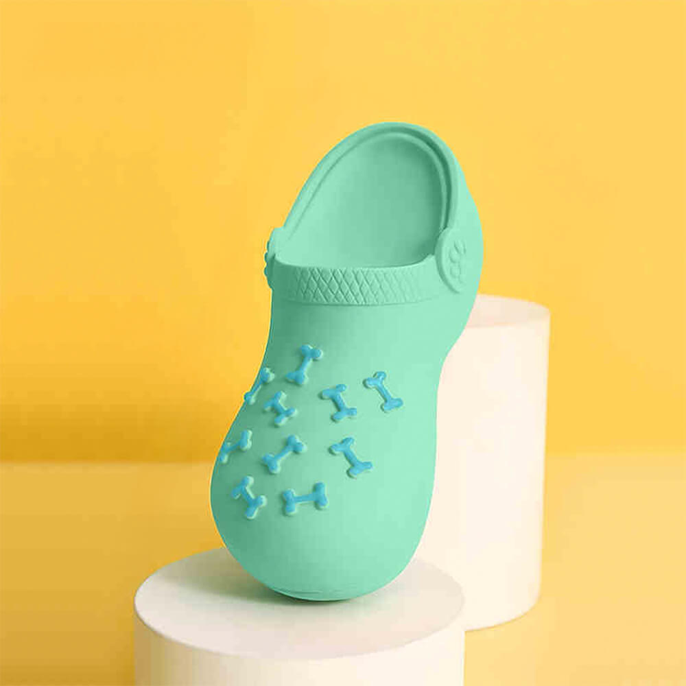 Latex Slipper Squeaker Interactive Durable Teeth Cleaning Dog Toy - FUNNYFUZZY