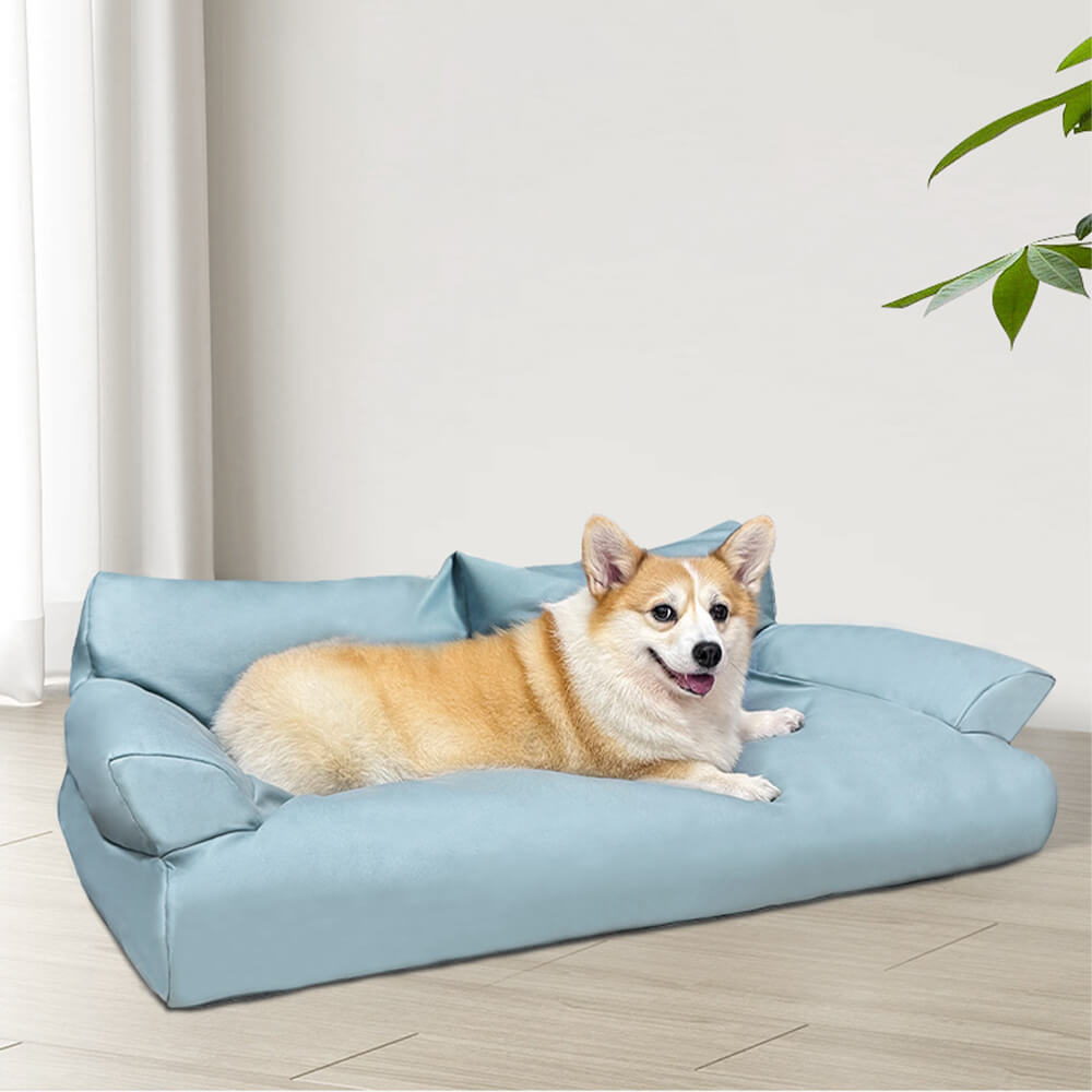 Leather Waterproof Anti-scratch Cosy Dog Sofa Bed