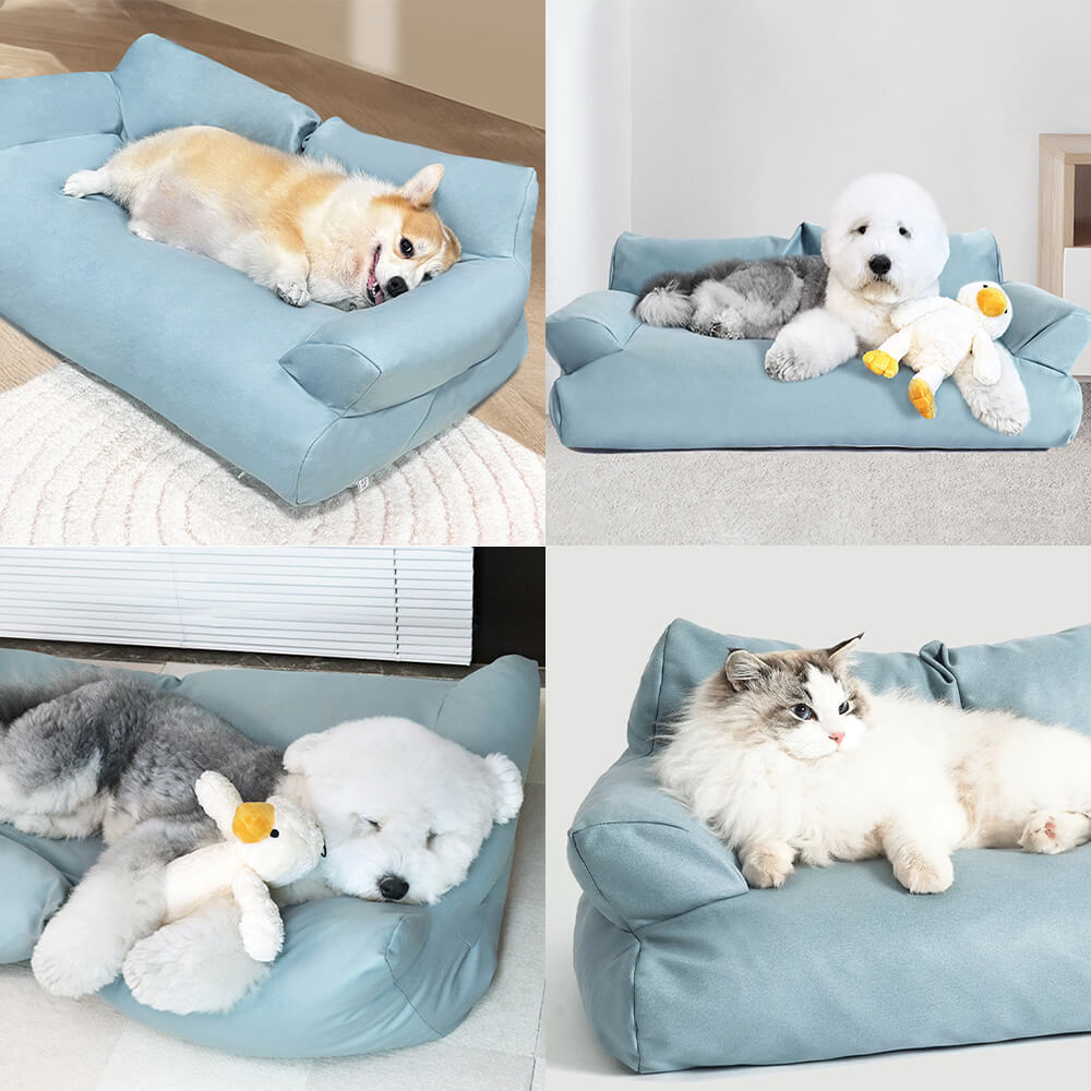 Leather Waterproof Anti-scratch Cosy Dog Sofa Bed