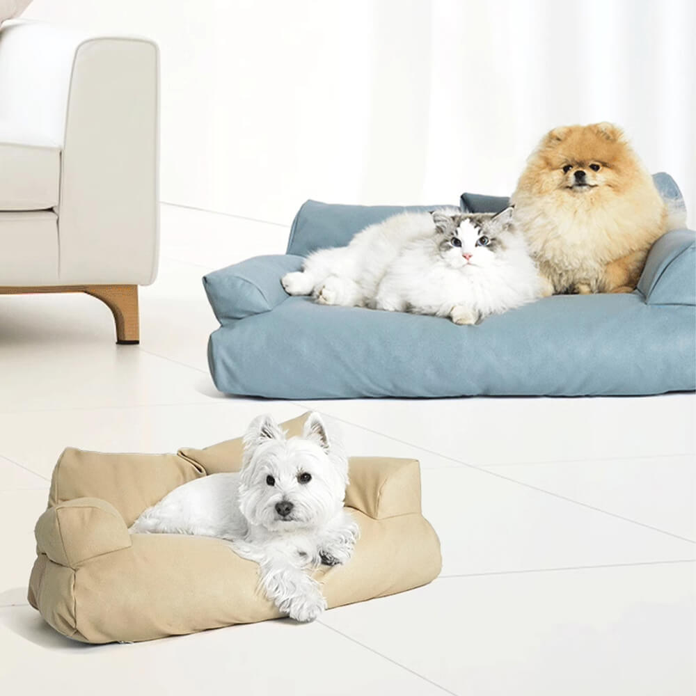 Leather Waterproof Anti-scratch Cosy Dog Sofa Bed
