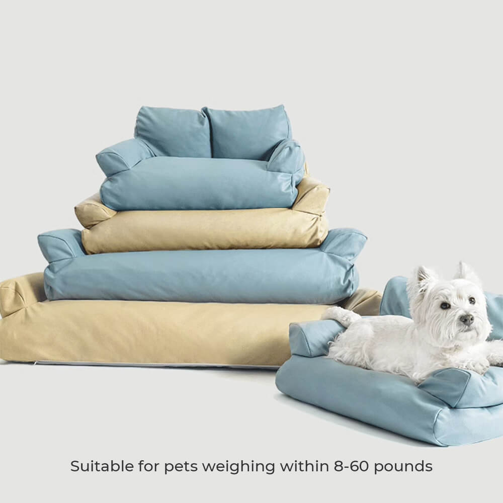 Leather Waterproof Anti-scratch Cosy Dog Sofa Bed