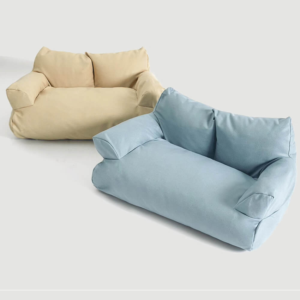 Leather Waterproof Anti-scratch Cosy Dog Sofa Bed