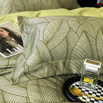 Light Luxury Breathable Fine Twill Comfort Flat Sheet Bed Sheet Set