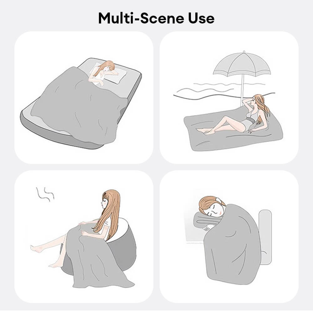 Plush Arch Pattern Modern Dual-Use Throw Blanket Sofa Cover