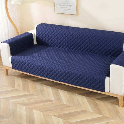Modern Diamond One-Piece Sofa Protector Water-resistant Non-Slip Sofa Cover with Armrest