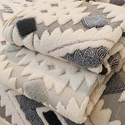 Modern Geometric Thick Plush Anti-Scratch Non-Slip Sofa Cover