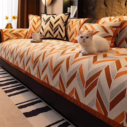 Modern Scandinavian Pet-Friendly Chenille Non-Slip Sofa Cover
