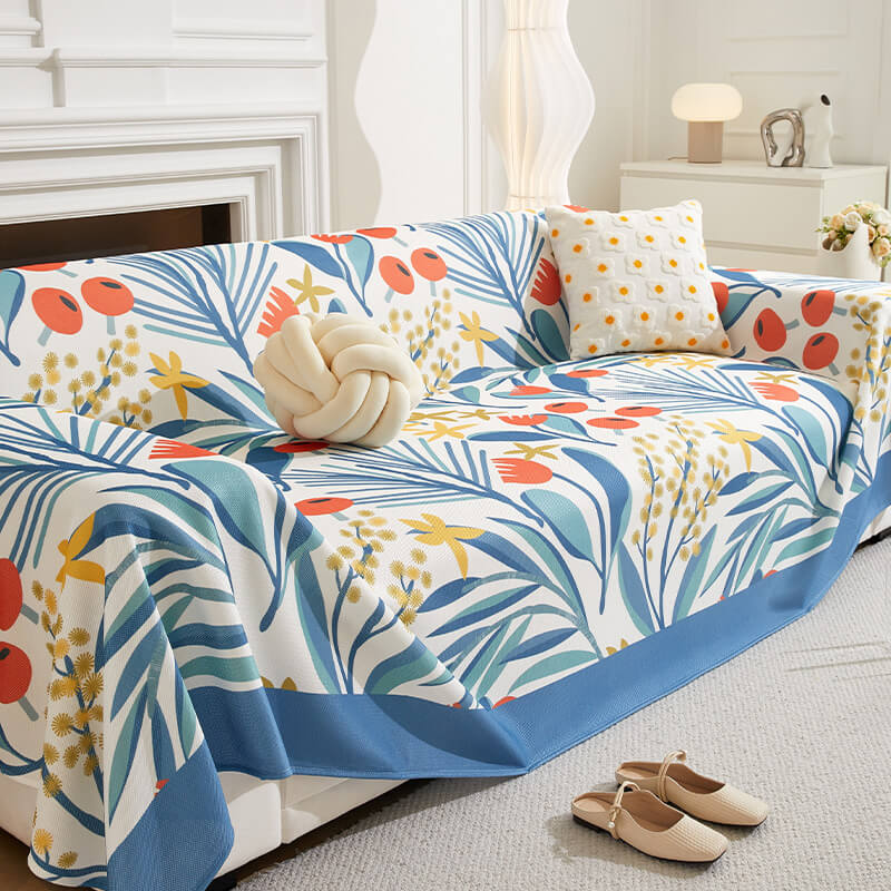Modern Tropical Style Cooling Multi-Purpose Throw Sofa Cover