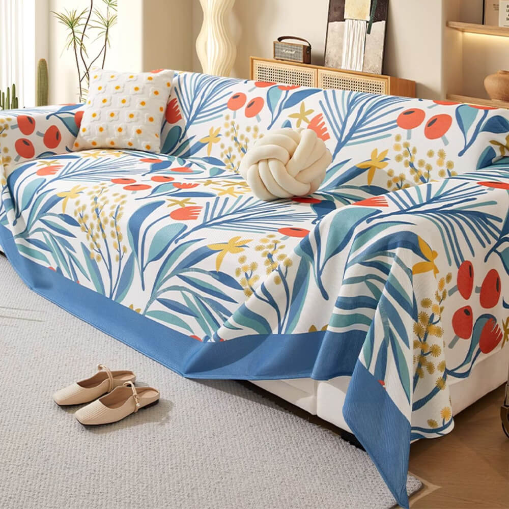 Modern Tropical Style Cooling Multi-Purpose Throw Sofa Cover