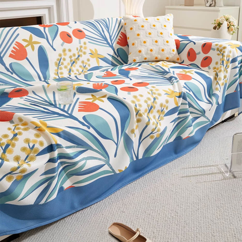 Modern Tropical Style Cooling Multi-Purpose Throw Sofa Cover