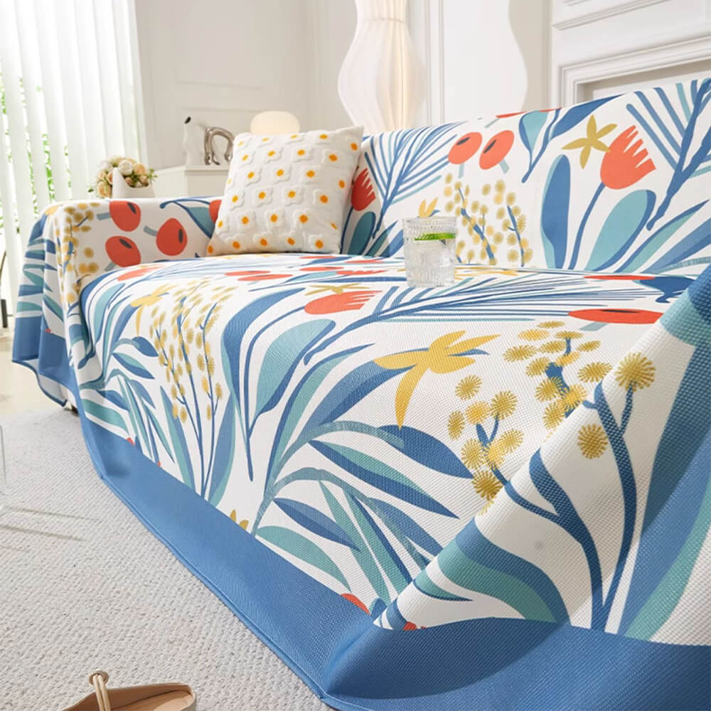 Modern Tropical Style Cooling Multi-Purpose Throw Sofa Cover