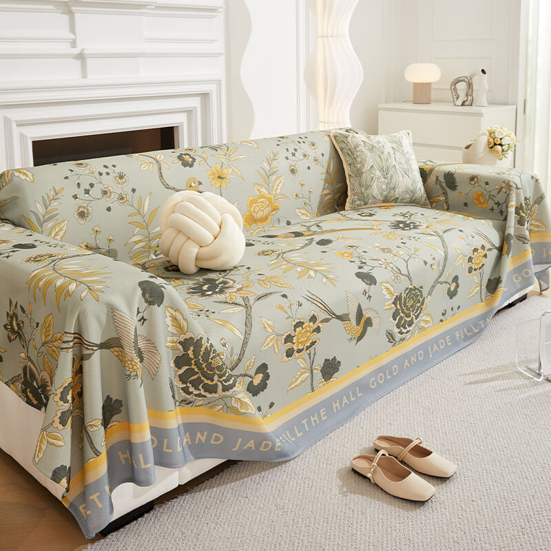 Modern Tropical Style Cooling Multi-Purpose Throw Sofa Cover