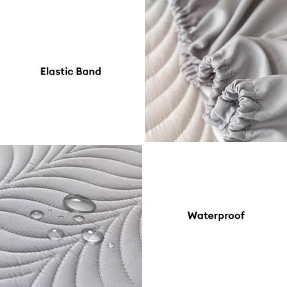 Pet-Friendly Waterproof Quilted Fitted Sheet Mattress Cover with Hinged Stitching Design