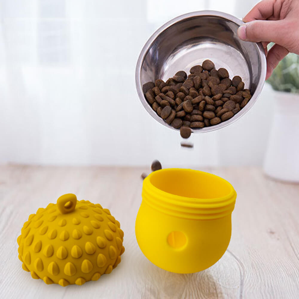 Pinecone Shape Interactive Leaking Food Ball Slow Feeder Dog Toy FunnyFuzzy