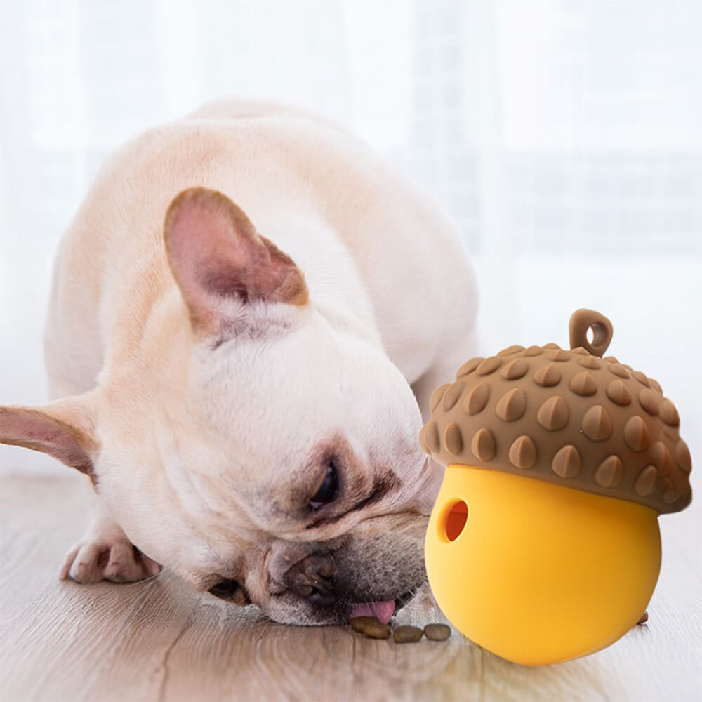 Pinecone Shape Interactive Leaking Food Ball Slow Feeder Dog Toy FunnyFuzzy