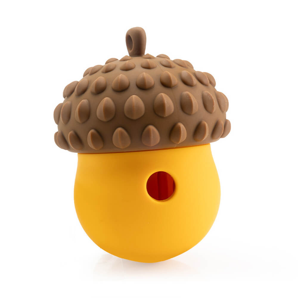 Pinecone Shape Interactive Leaking Food Ball Slow Feeder Dog Toy - FunnyFuzzy