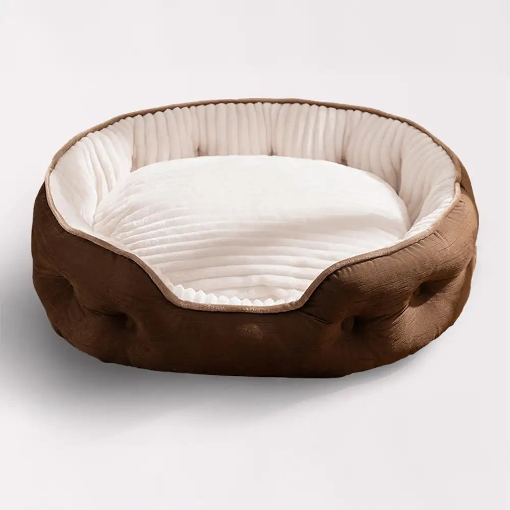 Plush Warm Comfortable Round Deep Sleep Dog Bed