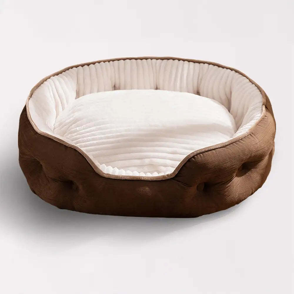 Plush Warm Comfortable Round Deep Sleep Dog Bed