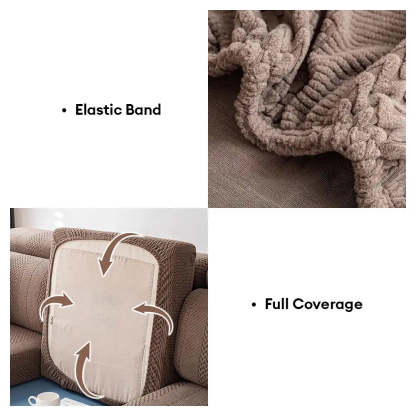 Polar Fleece Soft Antistatic Protection Sofa Stretch Full Wrap Sofa Cover