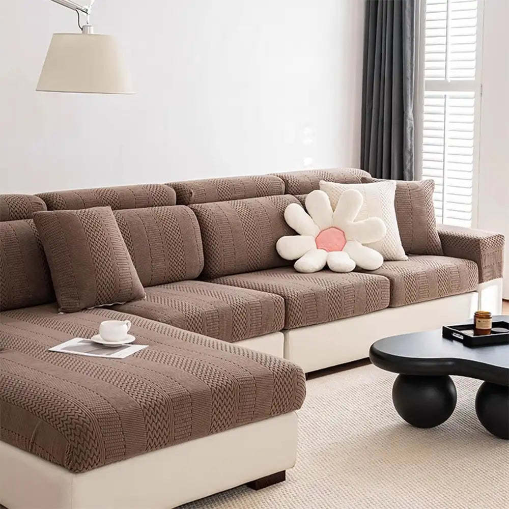 Polar Fleece Soft Antistatic Protection Sofa Stretch Full Wrap Sofa Cover