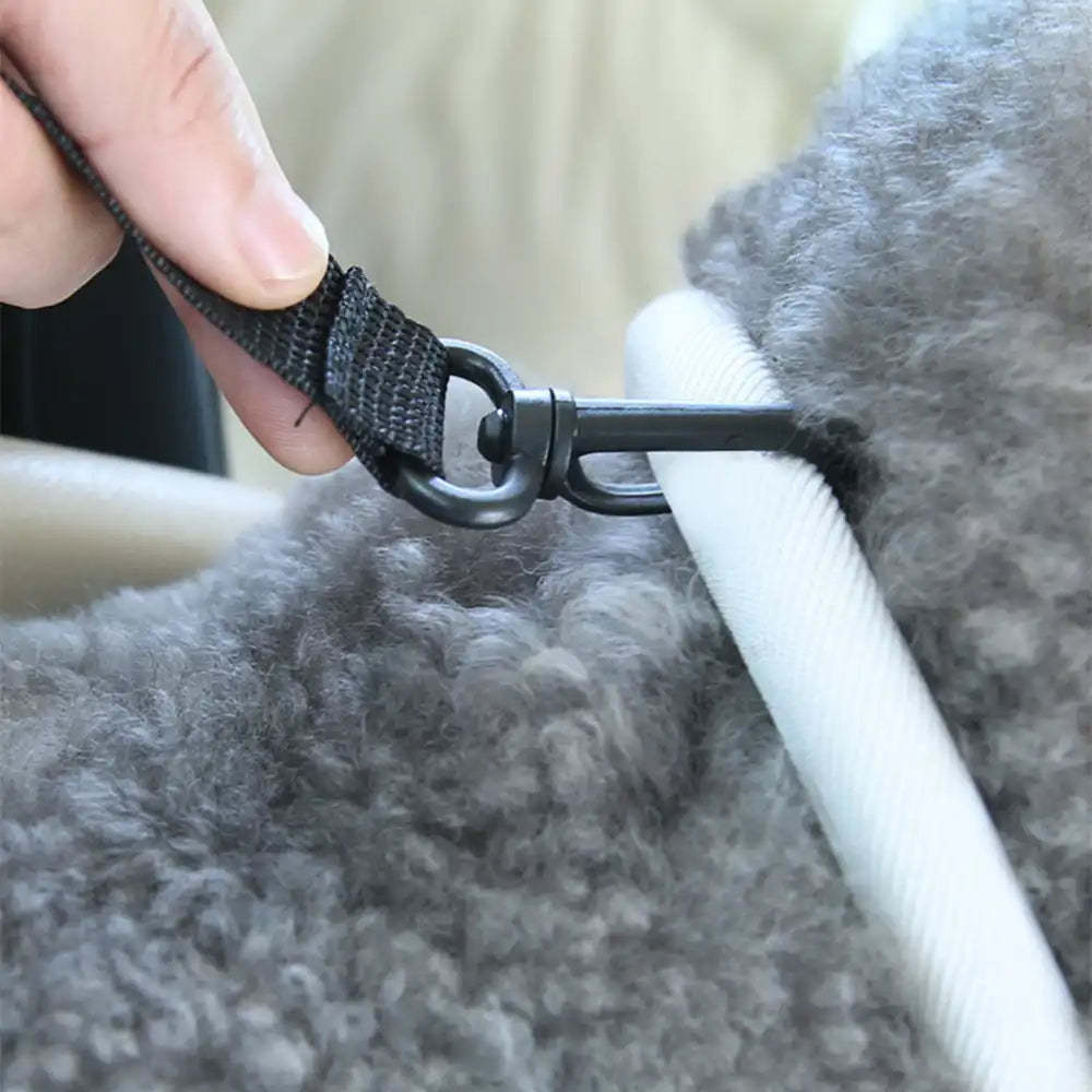 Portable Travel Faux Leather Waterproof Centre Console Pet Car Seat