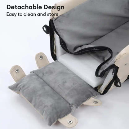 Portable Travel Faux Leather Waterproof Centre Console Pet Car Seat