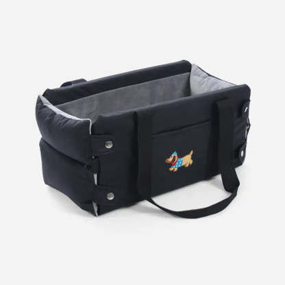 Portable Travel Faux Leather Waterproof Centre Console Pet Car Seat