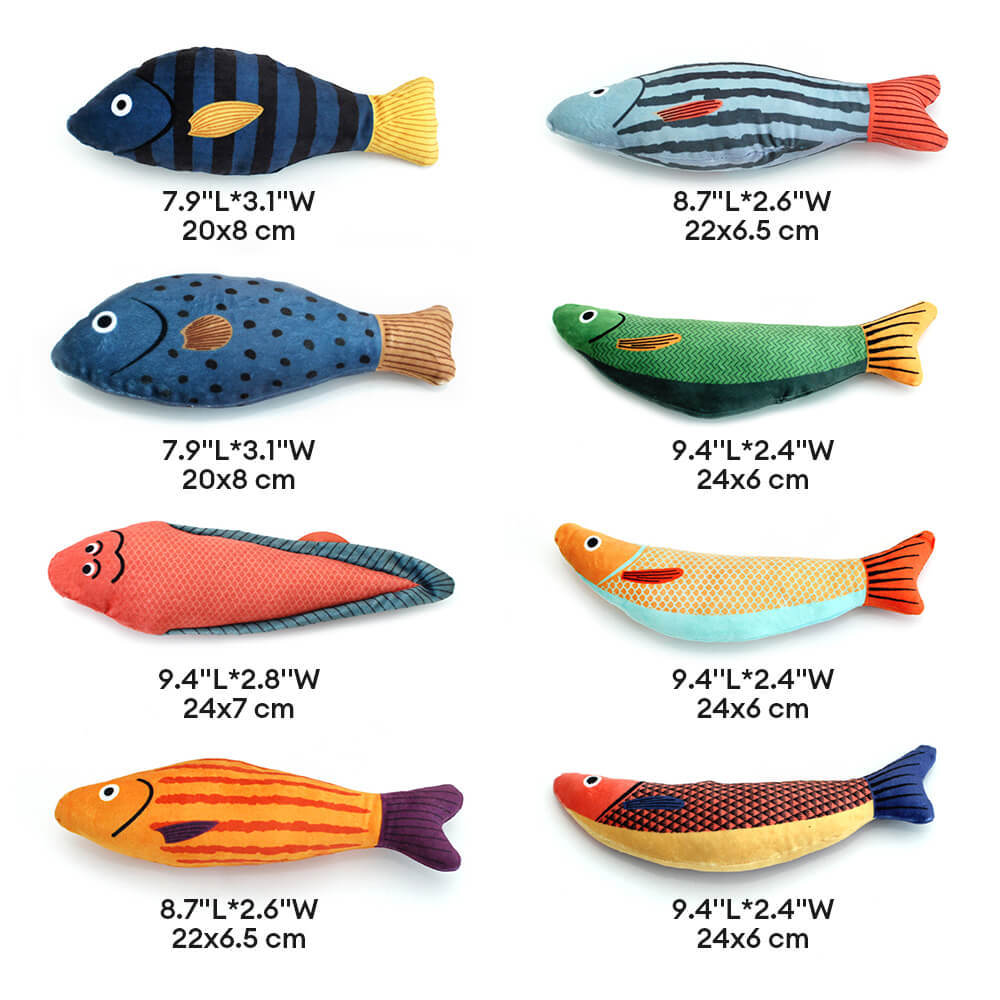 Realistic Colourful Fish Self-Play Catnip Cat Toys