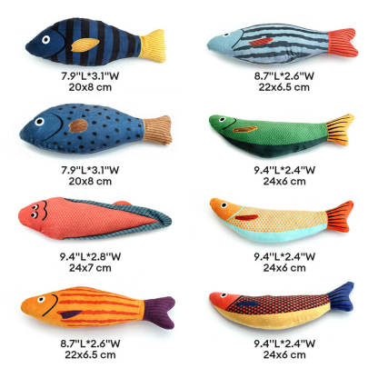 Realistic Colourful Fish Self-Play Catnip Cat Toys