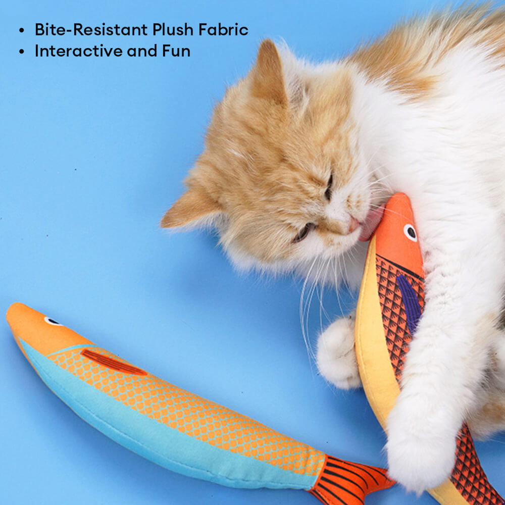 Realistic Colourful Fish Self-Play Catnip Cat Toys