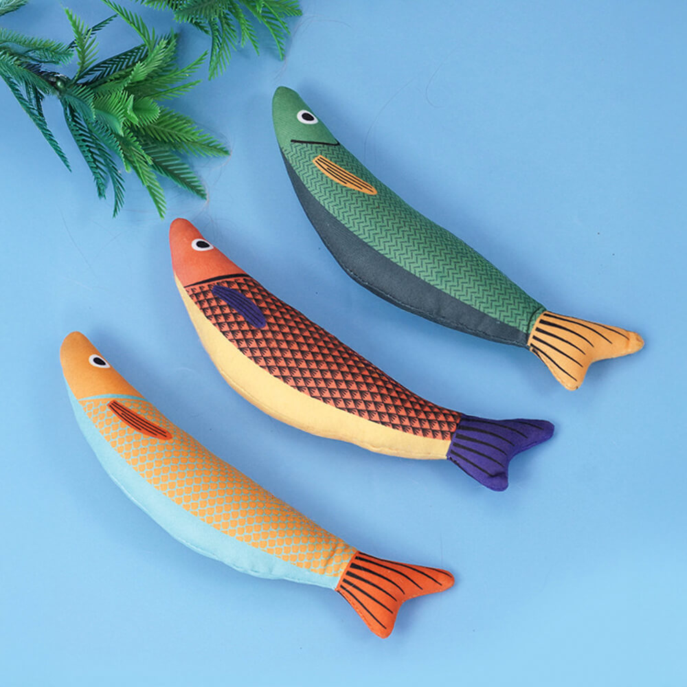 Realistic Colourful Fish Self-Play Catnip Cat Toys